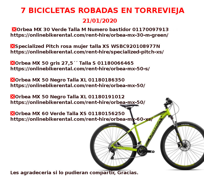 Orbea MX 50 gris 27,5´´ Talla S