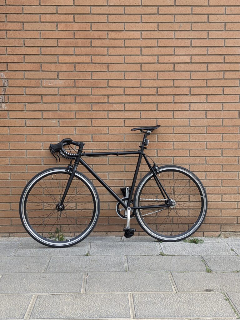 bicicleta single speed negra