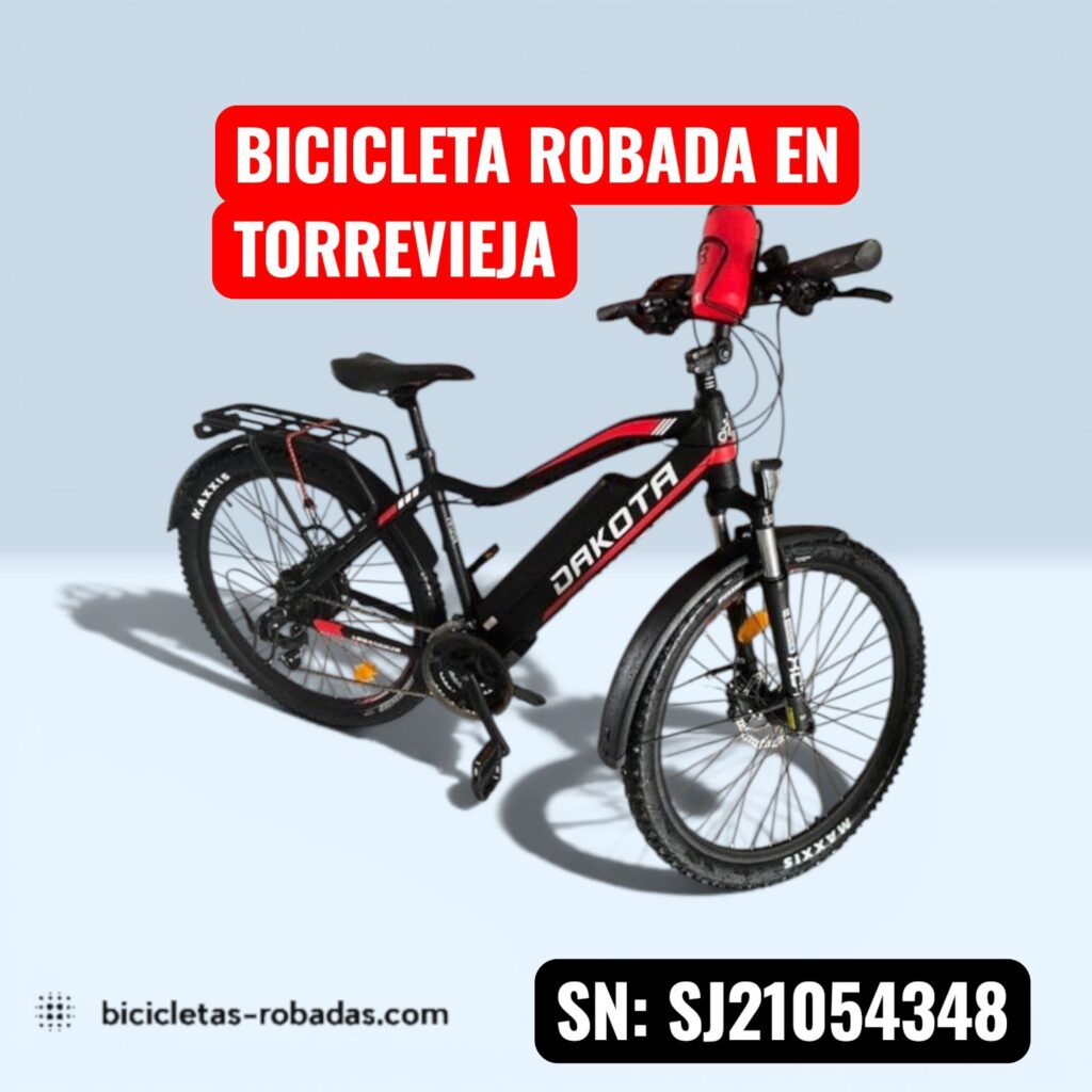 BICICLETA URBANBIKER DAKOTA FE ROBADA EN TORREVIEJA